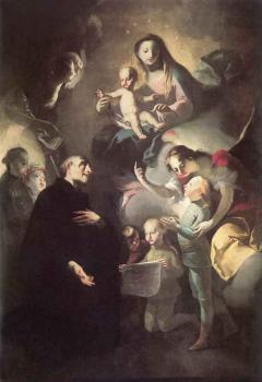 菲利尅斯 伊沃 萊切爾 Saint Joseph Calasantius Before The Virgin 菲利尅斯 伊沃 萊切爾 Saint Joseph Calasantius Before The Virgin